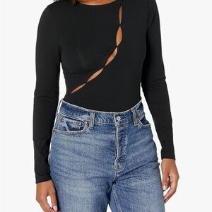The Drop Kelclight Elegant Black Cutout Bodysuit